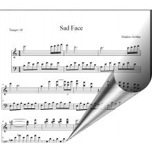 Sad Face - Klavierballade romantisch, modern