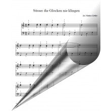 Klaviernoten - Süßer die Glocken nie klingen