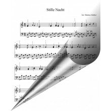 Klaviernoten "Stille Nacht" (Noten + Playback)